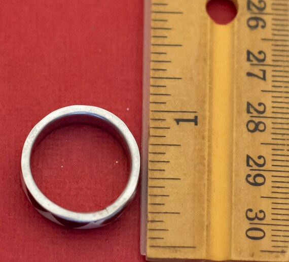 Size 7 1/2, Vintage Triangular Pattern Elegant Ge… - image 3