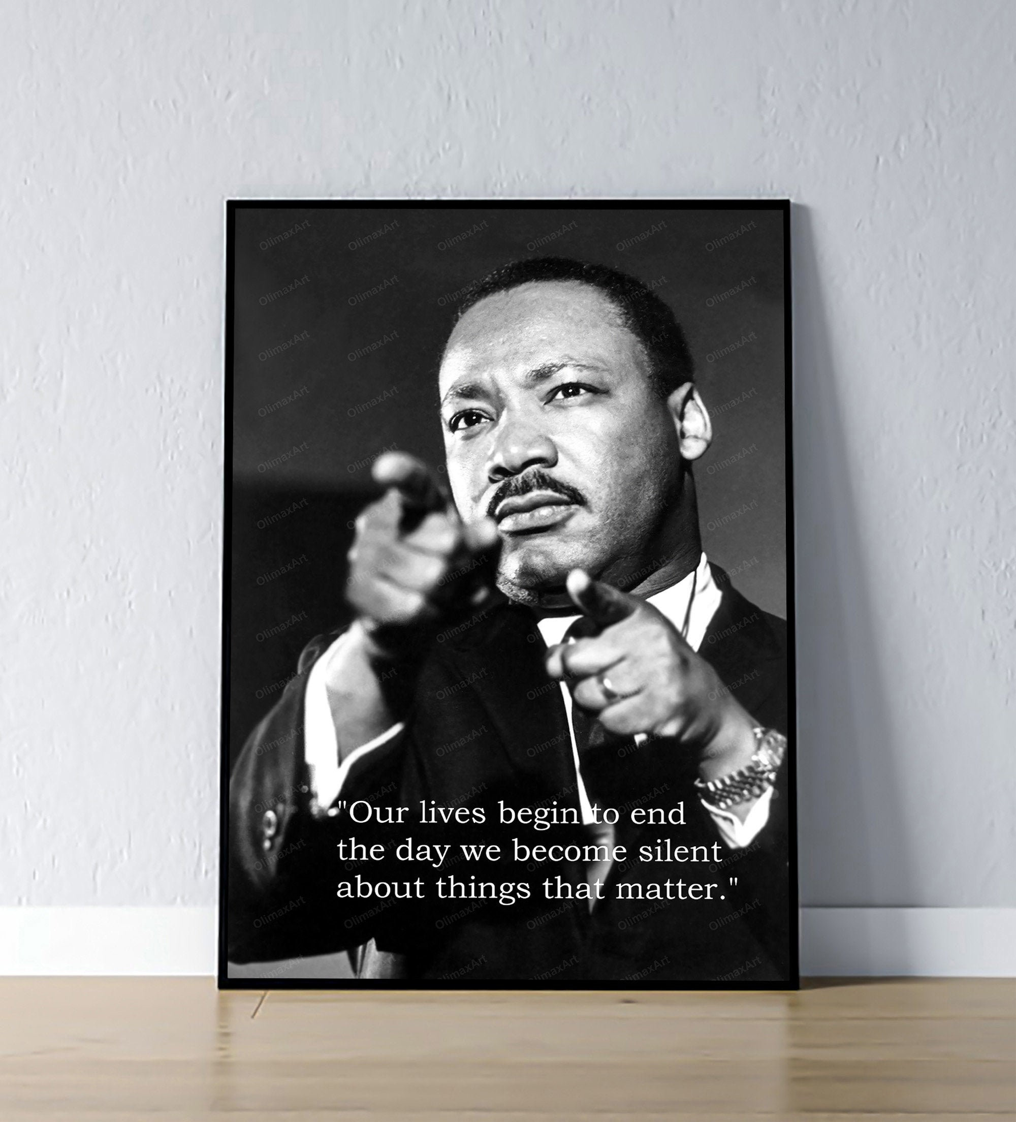 Martin Luther King Jr Zitate Posterdruck Bürgerrechtler Etsy