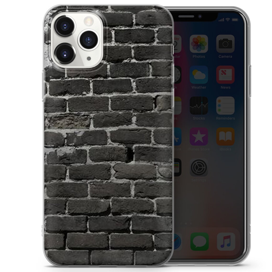 Brick Wall Phone Case Cover Fit for iPhone 12, 8, XS, XR, 11 Pro