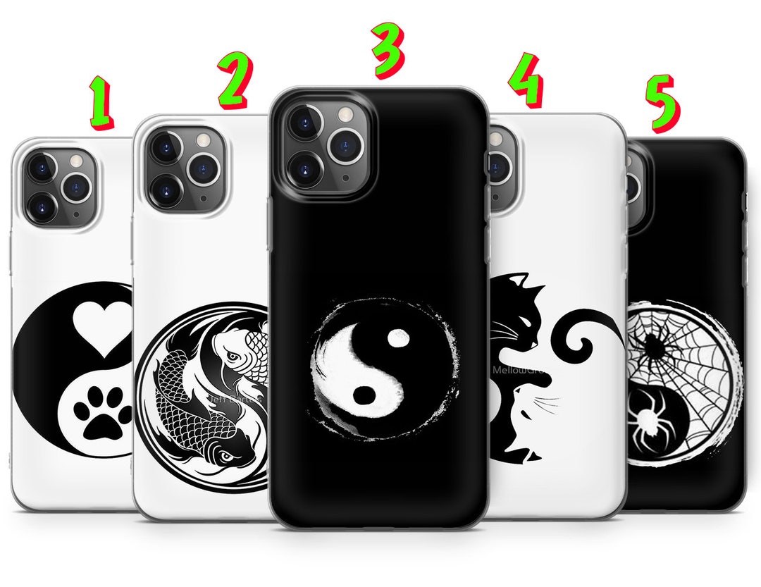 Yin Yang Phone Case for Iphone 12 8 XS XR 11 Pro Samsung Etsy