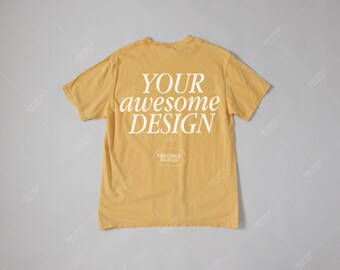 Comfort Colors 1717 Mockup: Mockup di maglietta senape (file digitale JPEG)