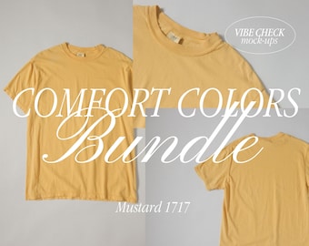 Comfort Colors 1717 Mockup: T-shirt giallo senape (file digitale JPEG)