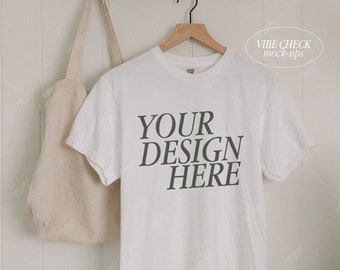 ホワイトコンフォートカラーズ 1717 Tシャツ モックアップ（JPEG デジタルファイル）