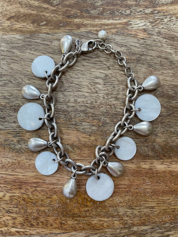 White Linen Bracelet