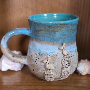 Made to Order: Pelicans in the harbor mug (1 mug)