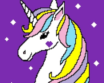 Custom Twin size Unicorn Beauty Graphghan Pattern