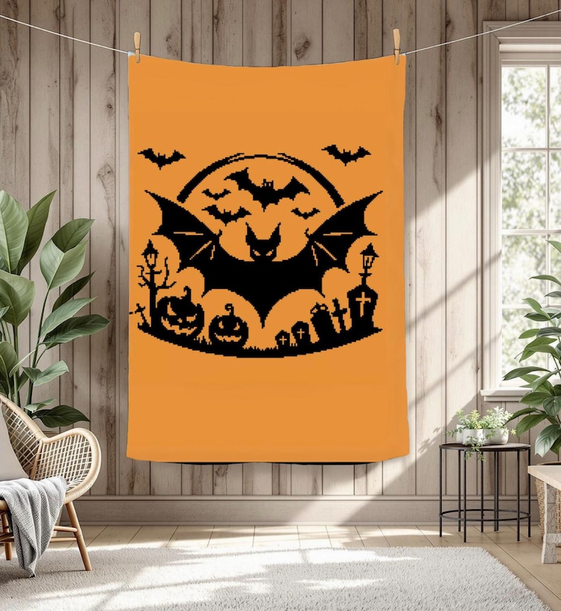 Bat Sh*t Crazy Crochet Graphghan Pattern - Etsy
