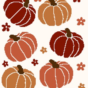 Motif Graphghan au crochet citrouille d'automne