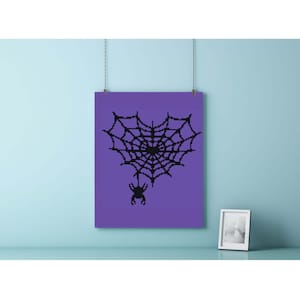 Tapeçaria de teia de aranha em crochê com padrão Graphghan