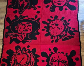 Slasher Panel Graphghan Crochet Pattern