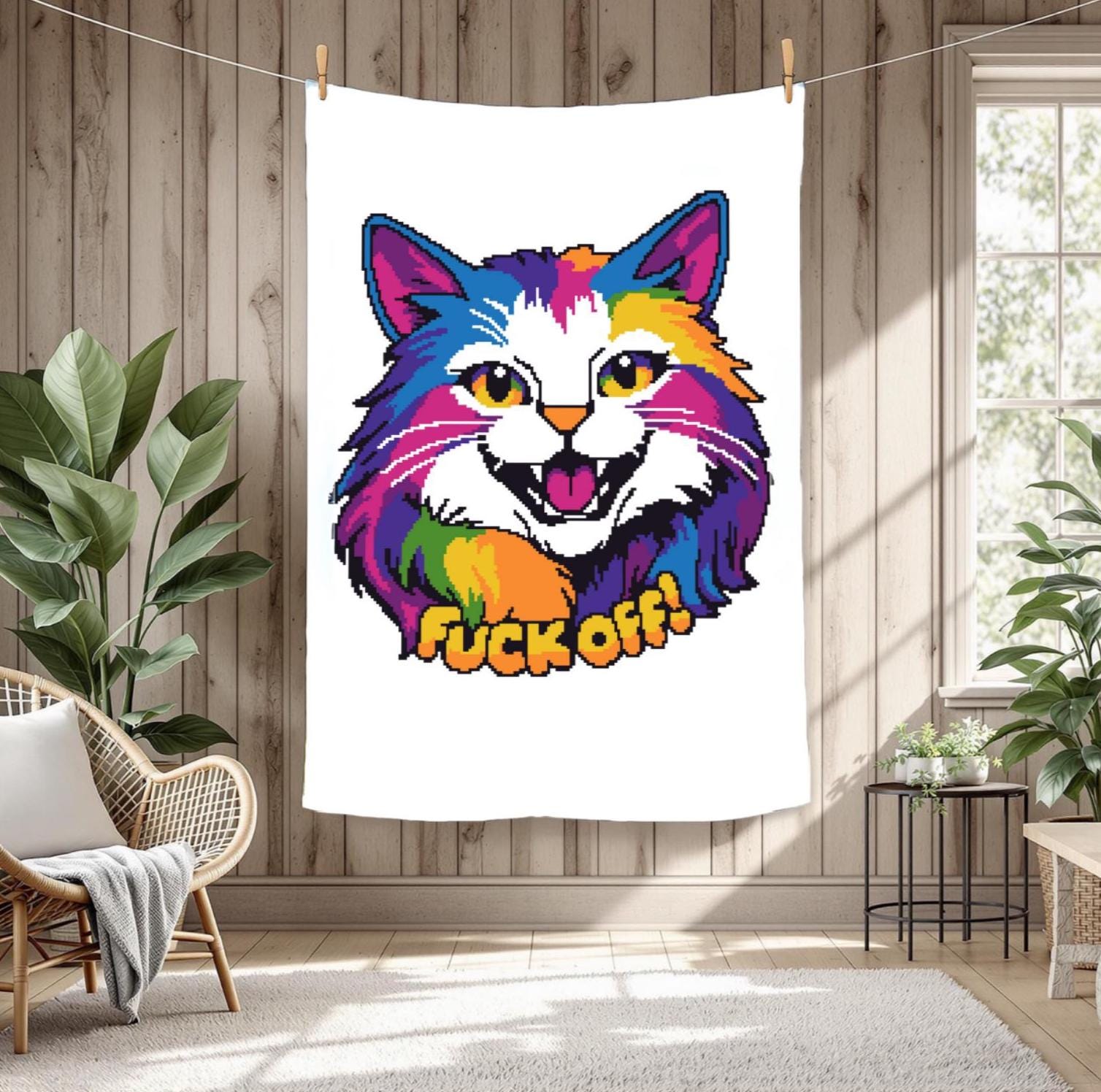 Cat F*ck off Graphghan Crochet Pattern - Etsy