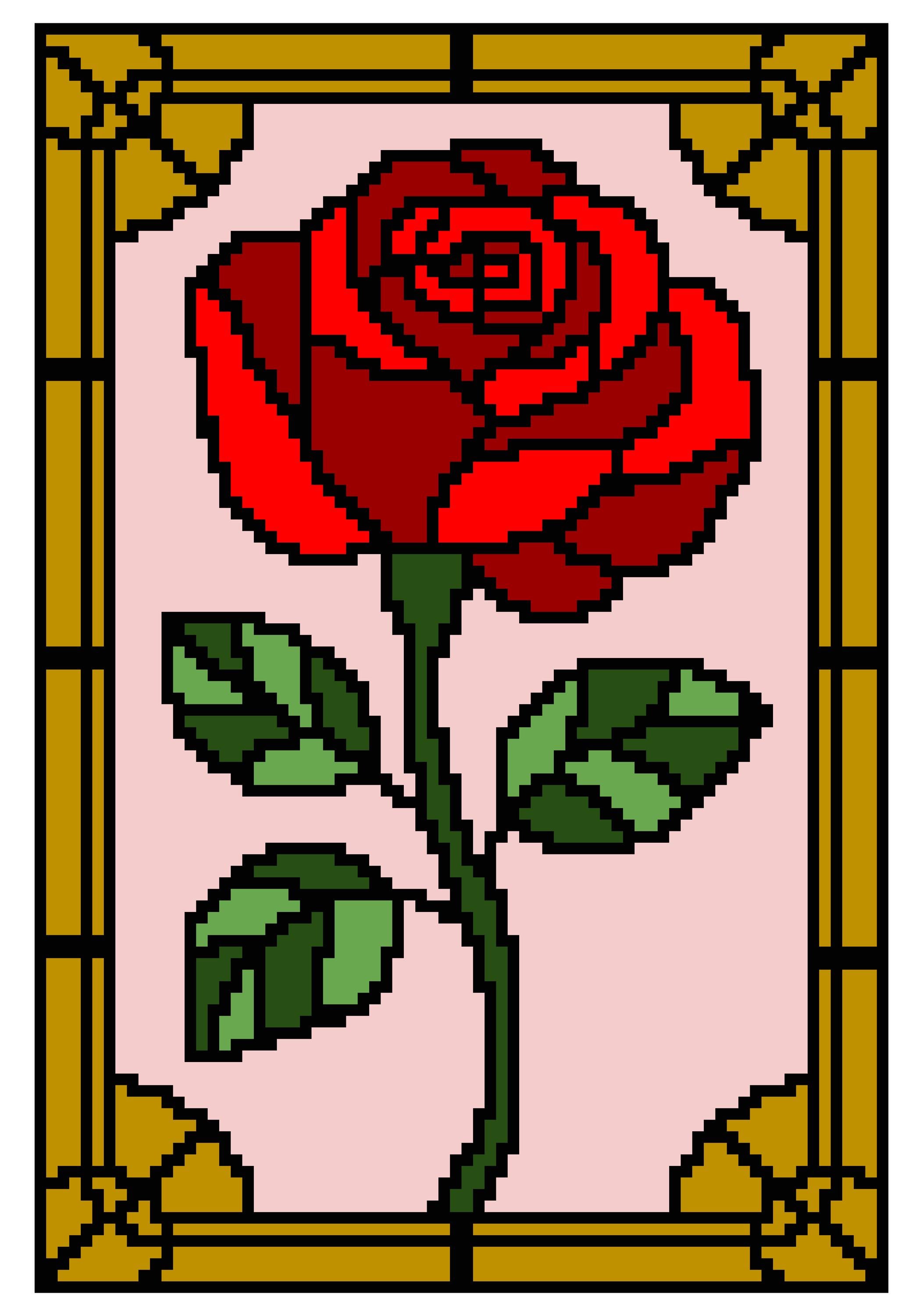 21 Stained Glass Crochet Patterns for Colorful Blankets, Squares, and More 5 Stained Glass Rose Tapestry Crochet Graphghan