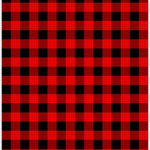 Plaid rouge C2c, motif Graphghan