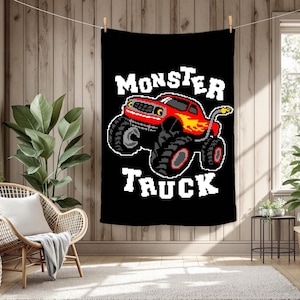 Monster Truck Graphghan Pattern