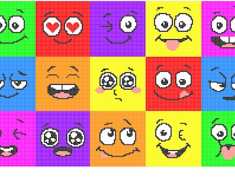 Emotional Rainbow Graphghan Pattern