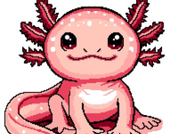 Axolotl Cutie  Crochet Graphghan Pattern