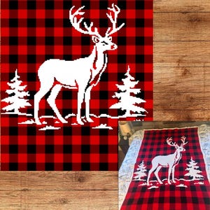 Plaid Forest Crochet Graphghan Pattern