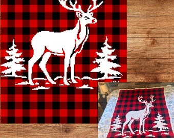 Plaid Forest Crochet Graphghan Pattern