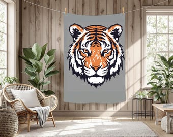 Fierce Tiger Crochet Graphghan Pattern