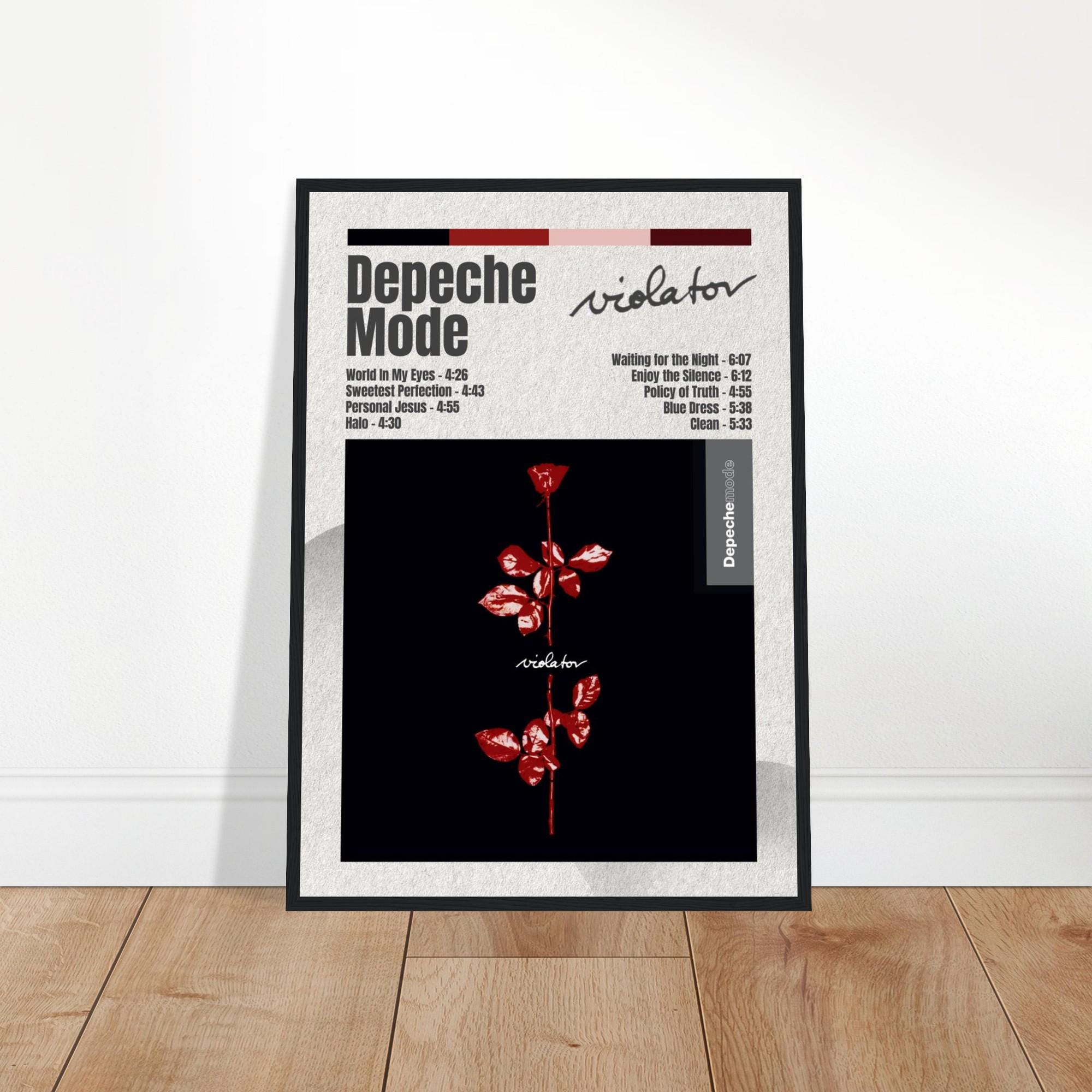 Framed Violator Album Poster | Depeche Mode Print | Original Iggie
