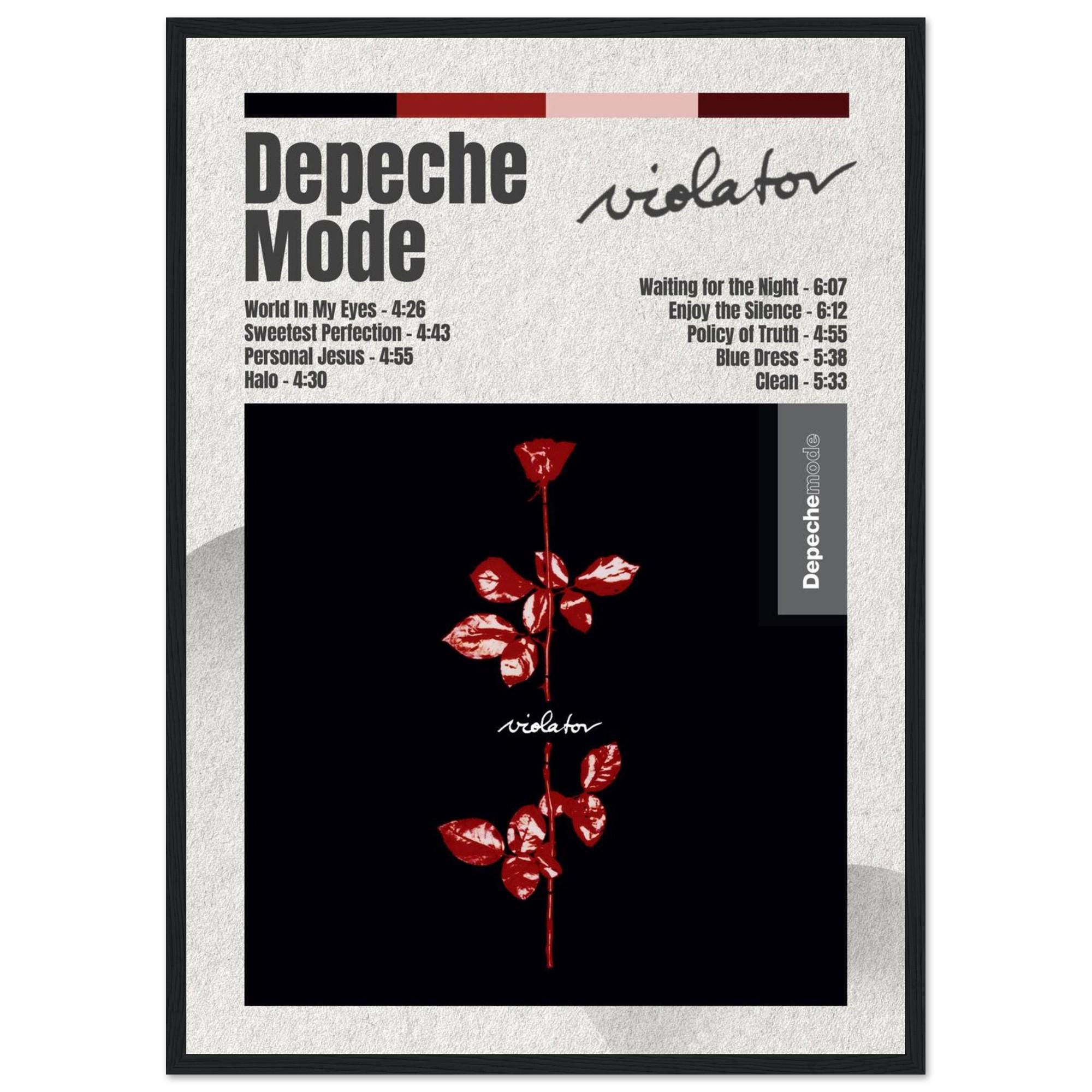 Framed Violator Album Poster | Depeche Mode Print | Original Iggie 