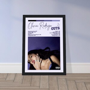 Framed Olivia Rodrigo Poster | GUTS Print | Original Iggie Art
