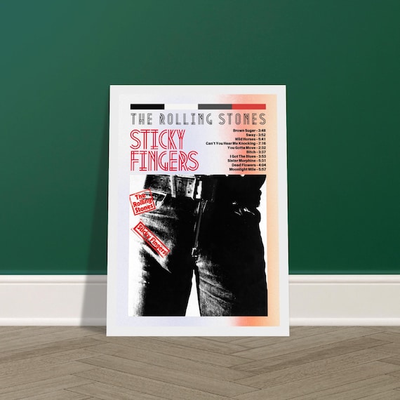 Framed Sticky Fingers Album Poster | the Rolling Stones Print