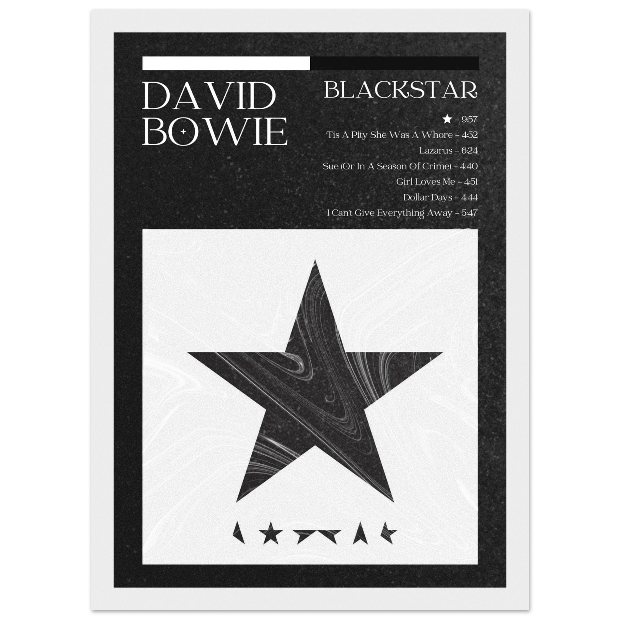 Framed Blackstar Album Poster | David Bowie Print | Original Iggie