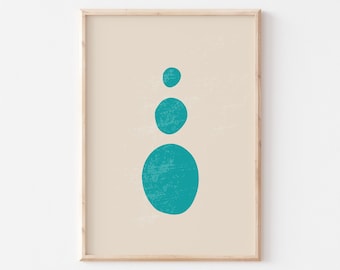 Modern Neutral Abstract Art Print,  Modern Decor, Colorful Art, Minimal Poster Bohemian Decor, Gift, A5 A4 A3 A2, Gallery Wall