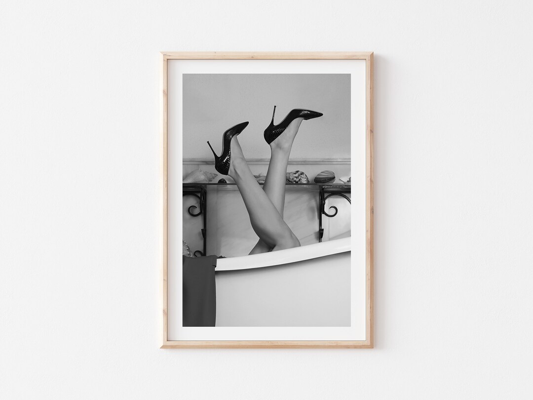 Black and White Fashion Wall Art, Monochrome Poster, Fashion Art Print