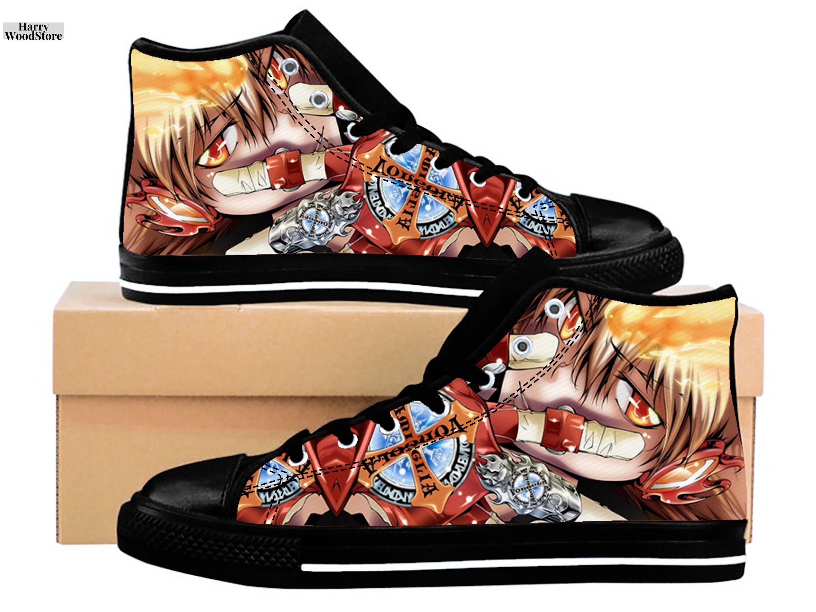 Katekyo Hitman Reborn Canvas Shoes Birthday Unisex Etsy