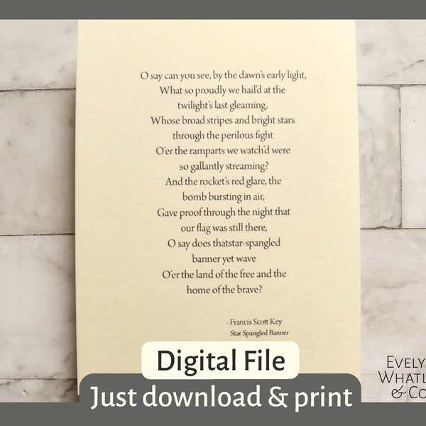 Digital Print - Star Spangled Banner