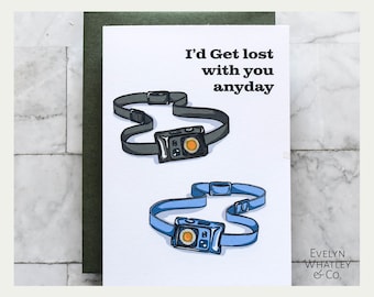 Headlamps Adventure Card - I'd Get Lost With You Anyday