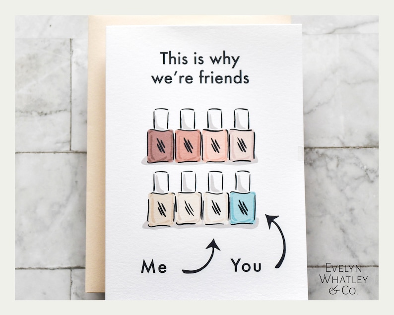 This is Why We're Friends - Fun Friendship Card - Etsy