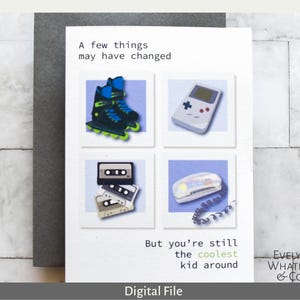 Cartão Digital - Ainda o Garoto Mais Legal do Mundo - Cartão de Aniversário para Crianças dos Anos 80 e 90