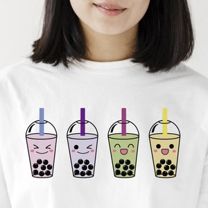 タピオカ ティー SVG PNG PDF eps jpg、タピオカ ティー ギフト svg、紅茶愛好家 svg、アジア svg、親友 svg、ボバ svg、コーヒー カップ svg、ティー カップ svg
