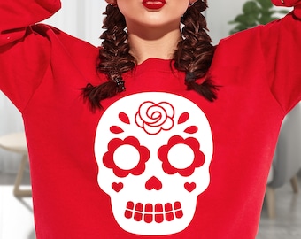 Sugar Skull Svg Png Eps, Sugar Skull Png, Skull Head Svg, Sugar Skull cut file, Sugar Skull clipart, day of the dead svg, Dia De Los Muertos