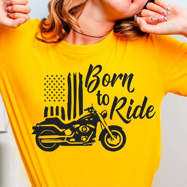 Born to Ride Svg Png, Motorcycle Svg, Girl Biker Svg, Ride or Die Svg, Road Trip Svg, Biker Babe, Motor Cycle Clipart Png, Rock and Roll Svg