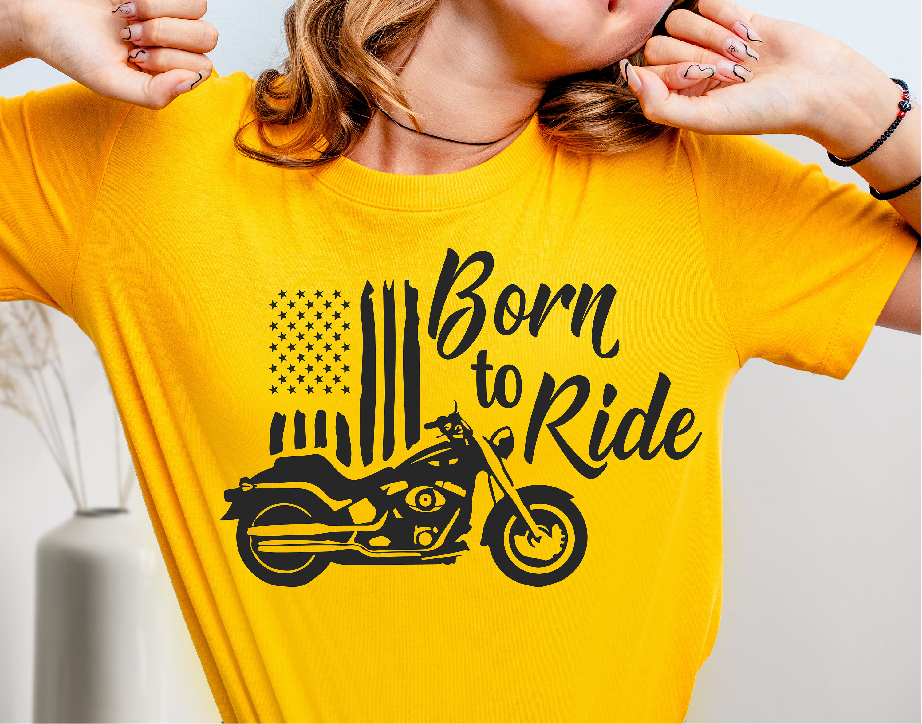 Toppa Ricamata Termoadesiva Born To Ride Con Fiamme: 13x3,8 Cm Per Moto, Giubbotti E Borse - 2