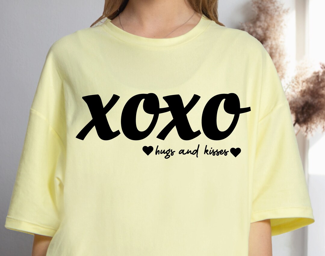 Hugs and Kisses SVG PNG PDF, Xoxo Svg, Heart Svg, Valentines Svg, Love ...