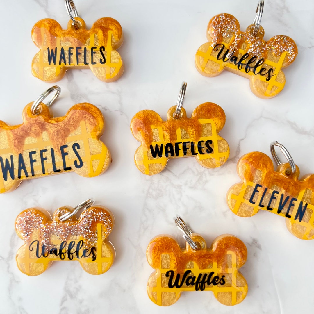 Waffle Pet Tag Etsy
