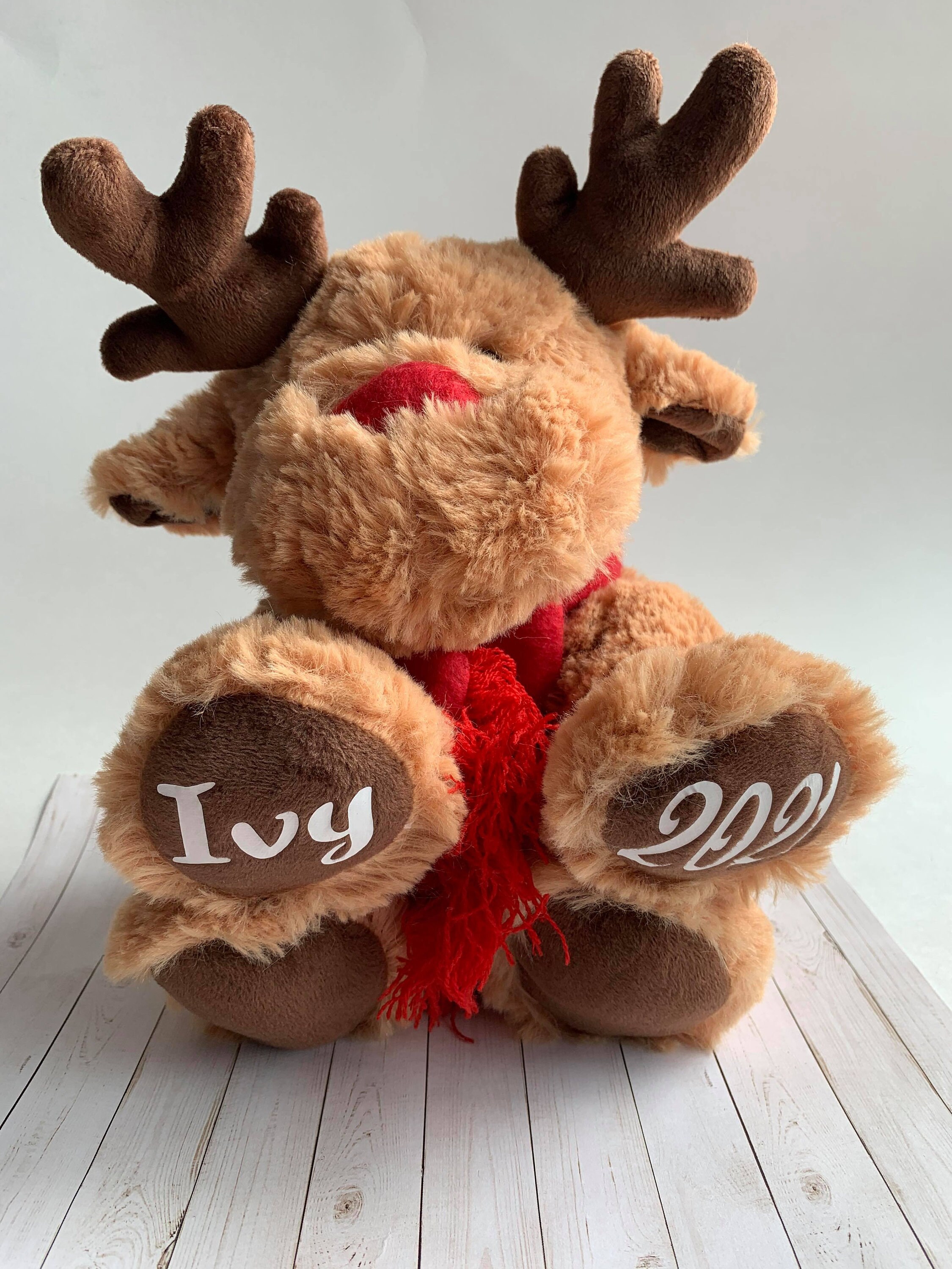 small stuffed reindeer