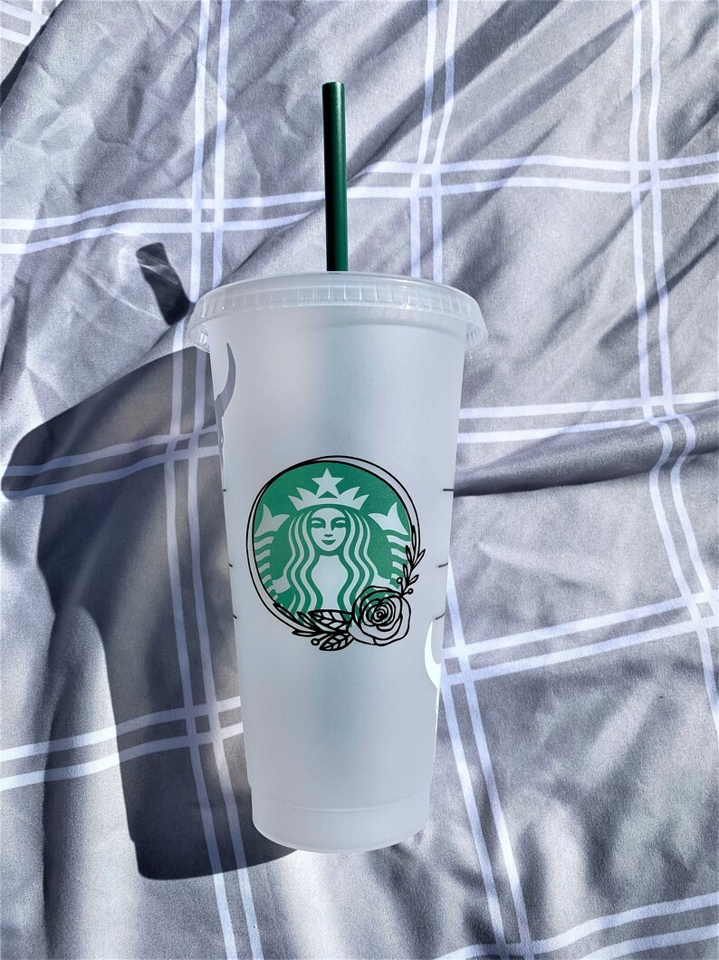 Starbucks floral cow skull tumbler Country chic Starbucks cold cup Western