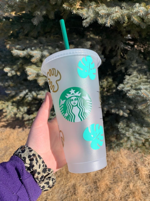 Starbucks Plant Cold Cup, Reusable Coffee Tumbler, Starbucks Cold