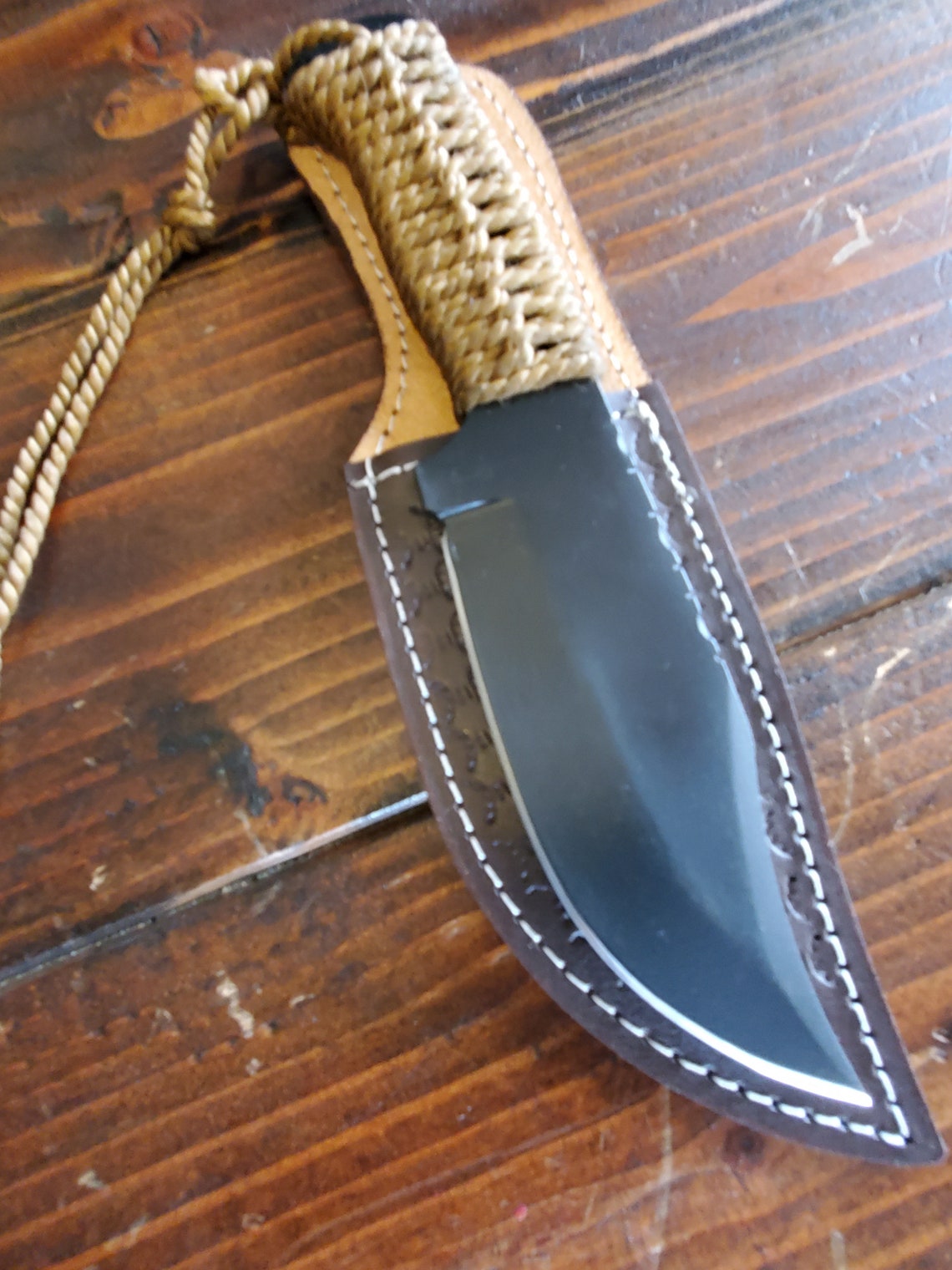 Main 1095 Chasse Skinning Knife and Sheath Oregon Knives Etsy