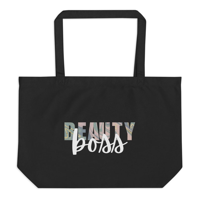Beauty Boss Large organic tote bag