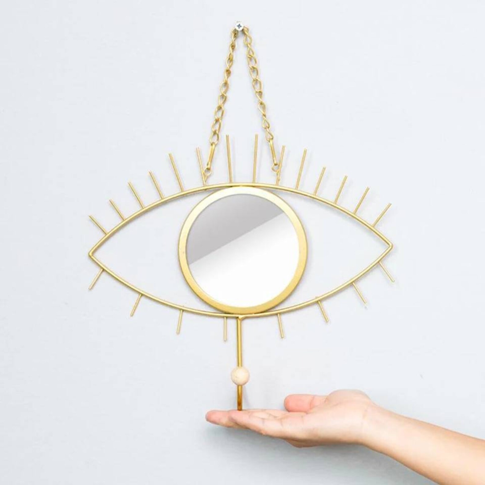 3rd Eye mirror evil brass gold Boho Bohemian Hippie witchy Etsy
