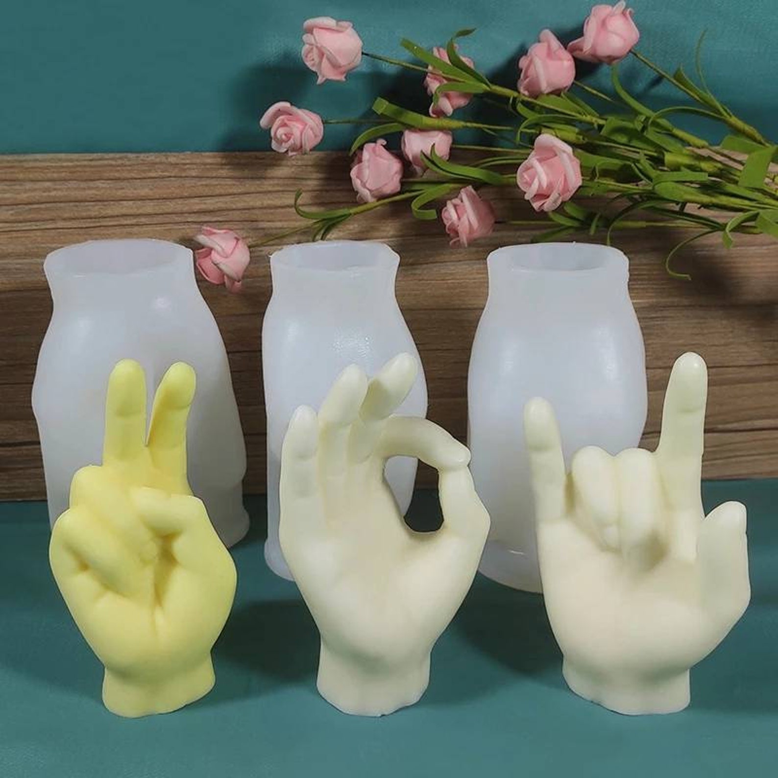 Silicone mold resin hands hand Form universe spiritual Etsy