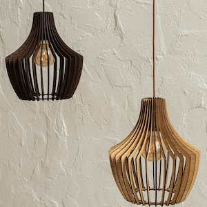 Wood Pendant Light, Ceiling Light Fixture, Hanging Lamp, Mid Century Modern Chandelier, Wood Light Fixture, Scandinavian Wood Chandelier