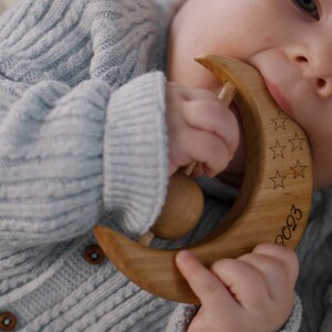 Toy for baby, individual engraving, rattle image 3